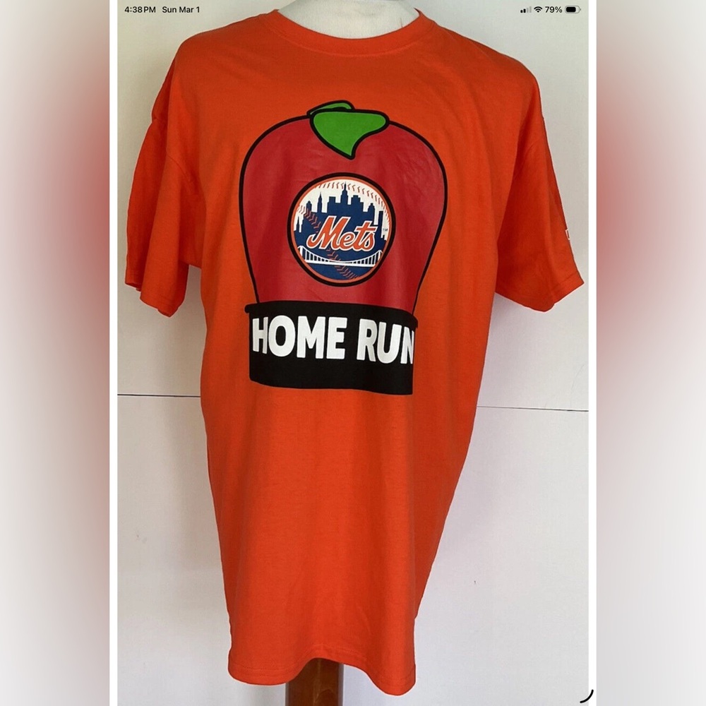 New York Mets SGA Home Run Apple Dunkin Donuts T-shirt Size XL